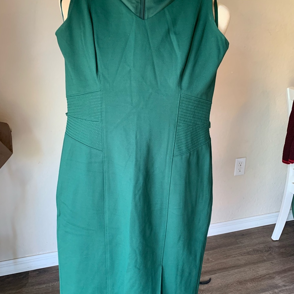 White House Black Market Green Dress - Picture 2 of 12
